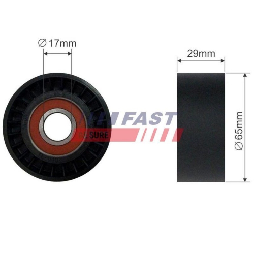 Spannrolle Keilrippenriemen Fast FT44554 f&uuml;r Fiat Iveco