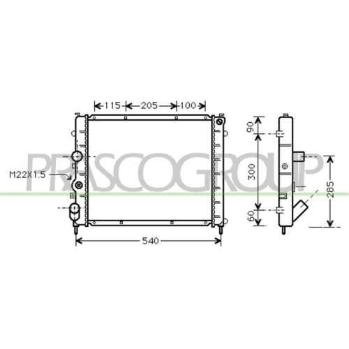 K&uuml;hler Motork&uuml;hlung Prasco RN916R010 Prascoselection f&uuml;r Renault