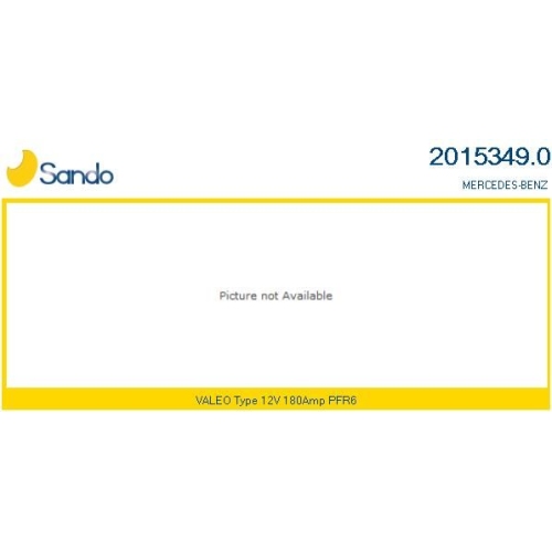 Generator Sando 2015349.0 f&uuml;r Mercedes Benz Mercedes Benz Mercedes Benz