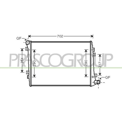 K&uuml;hler Motork&uuml;hlung Prasco SK024R007 Prascoselection f&uuml;r Seat Skoda VW