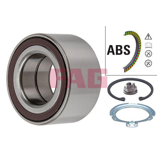 Radlagersatz Schaeffler Fag 713 6308 50 f&uuml;r Renault Dacia Vorderachse