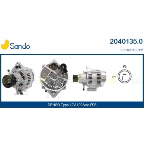 Generator Sando 2040135.0 f&uuml;r Chrysler Jeep