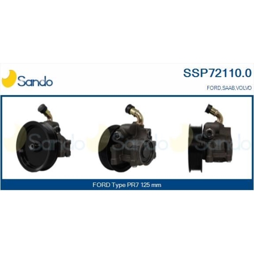 Hydraulikpumpe Lenkung Sando SSP72110.0 f&uuml;r Ford