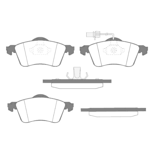 Bremsbelagsatz Scheibenbremse Raicam RA.0669.1 f&uuml;r VW Vorderachse