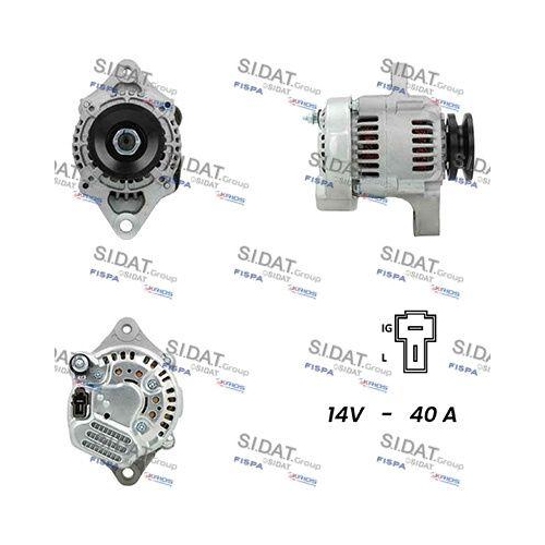 Generator Sidat A12DE0066A2 f&uuml;r Daihatsu Toyota Case Ih Kubota