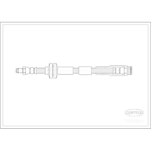 Bremsschlauch Corteco 19034947 für Fiat Abarth Vorderachse