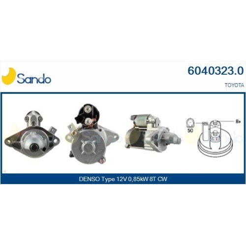 Starter Sando 6040323.0 f&uuml;r Toyota