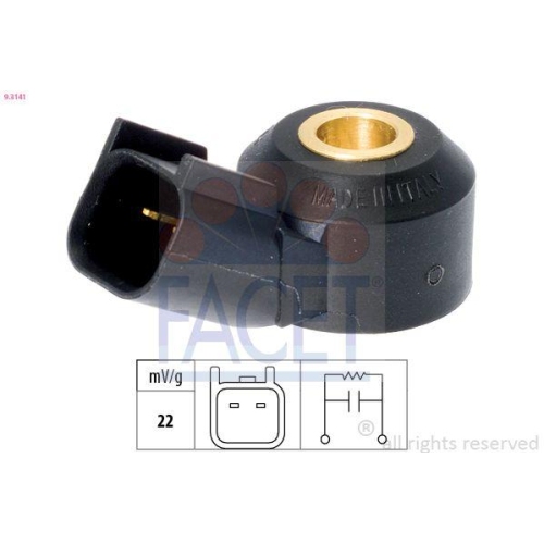 Klopfsensor Facet 9.3141 Made In Italy - Oe Equivalent für Ford Jaguar