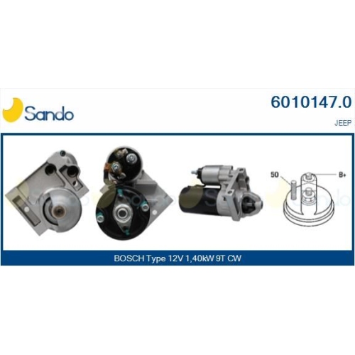 Starter Sando 6010147.0 f&uuml;r Chrysler Jeep