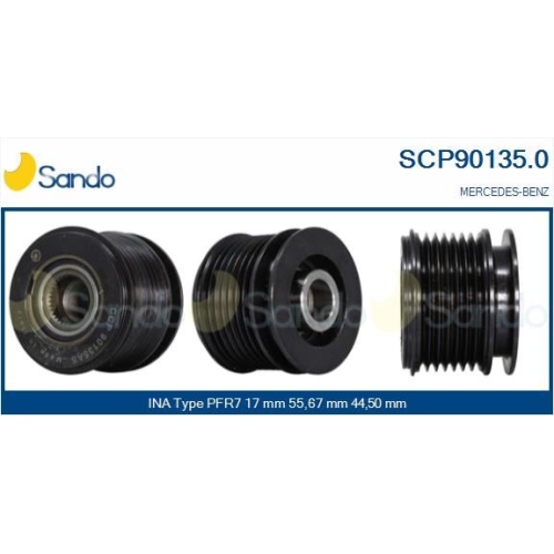 Riemenscheibe Generator Sando SCP90135.0 für Mercedes Benz Mercedes Benz Ika