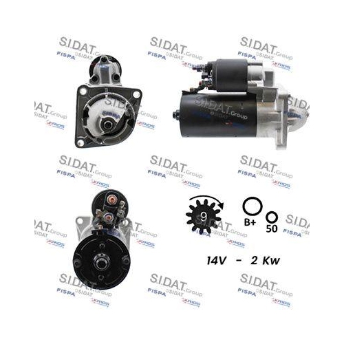 Starter Sidat S12BH0020A2 für Alfa Romeo Fiat Lancia