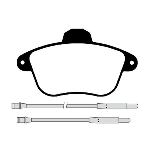 Bremsbelagsatz Scheibenbremse Raicam RA.0671.0 f&uuml;r Citro&euml;n Vorderachse