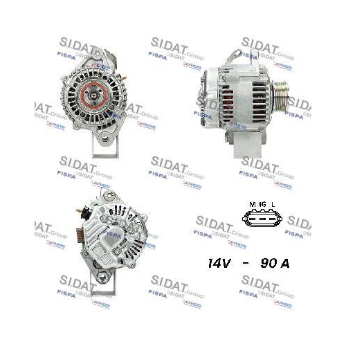 Generator Sidat A12DE0175A2 f&uuml;r Toyota