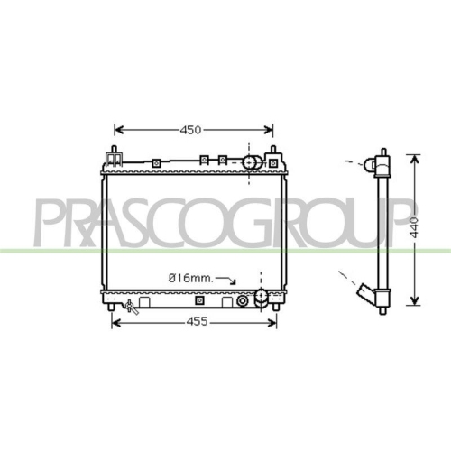 K&uuml;hler Motork&uuml;hlung Prasco TY320R002 Prascoselection f&uuml;r Toyota