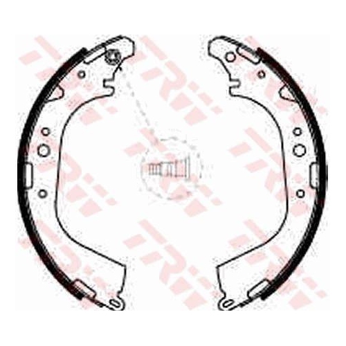 Bremsbackensatz Trw GS8501 f&uuml;r Seat Skoda Toyota VW Audi Hinterachse