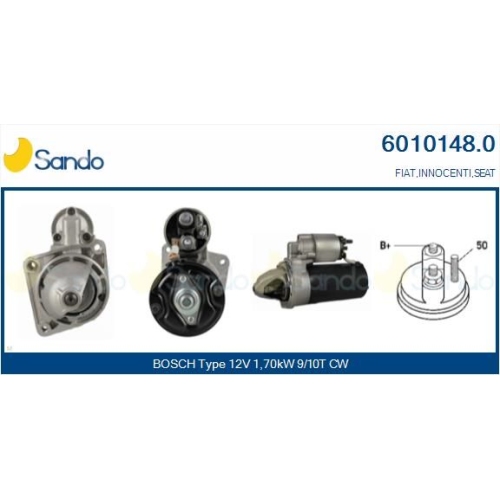 Starter Sando 6010148.0 f&uuml;r Fiat