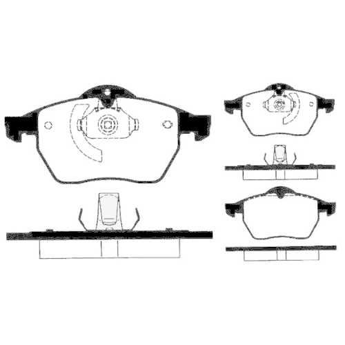 Brake Pad Set Disc Brake Raicam RA.0673.0 for Opel Saab Vauxhall Chevrolet