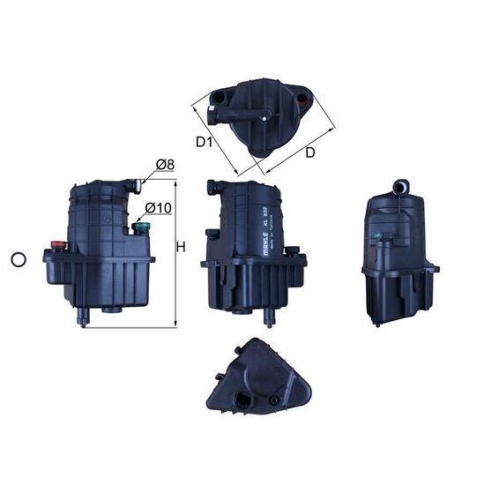 Kraftstofffilter Mahle KL 832D f&uuml;r Renault