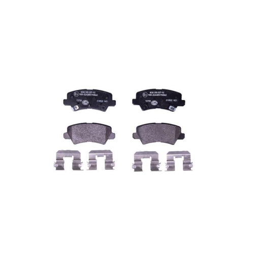 Bremsbelagsatz Scheibenbremse Hella 8DB 355 037-921 f&uuml;r Kia Amc Hinterachse