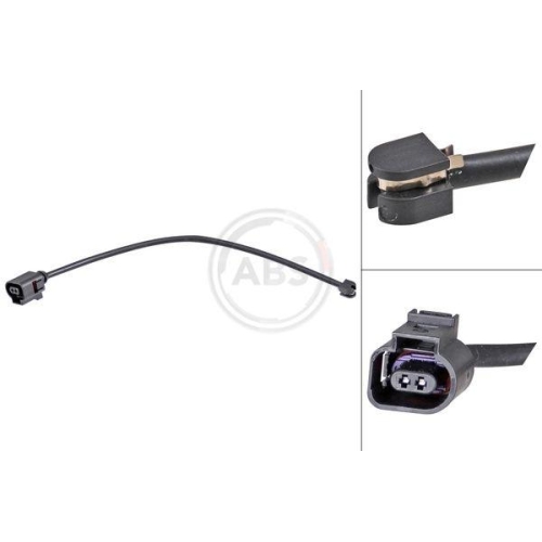 Warnkontakt Bremsbelagverschlei&szlig; A.b.s. 39702 f&uuml;r Porsche VW Vag Vorderachse