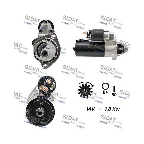 Starter Sidat S12BH0026A2 für Audi Seat Skoda VW Vag