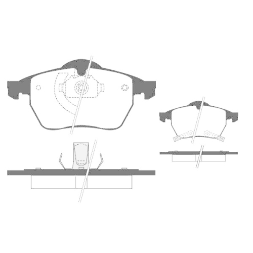 Bremsbelagsatz Scheibenbremse Raicam RA.0674.0 f&uuml;r Saab Vorderachse