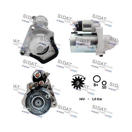 Starter Sidat S12VA0787A2 für Mitsubishi Nissan