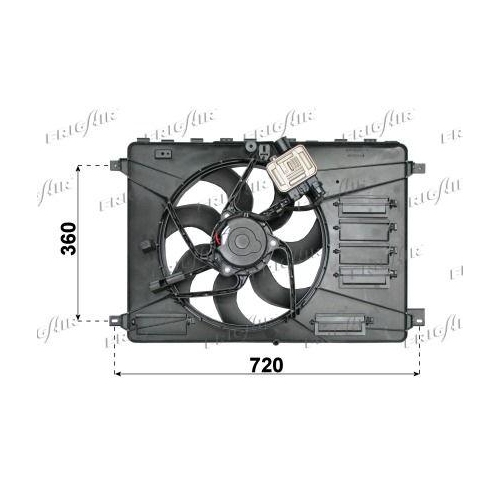 Lüfter Motorkühlung Frigair 0501.2001 für Volvo Land Rover