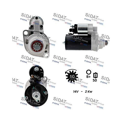 Starter Sidat S12BH0027A2 f&uuml;r Audi Ford Seat Skoda VW Vag Hitachi