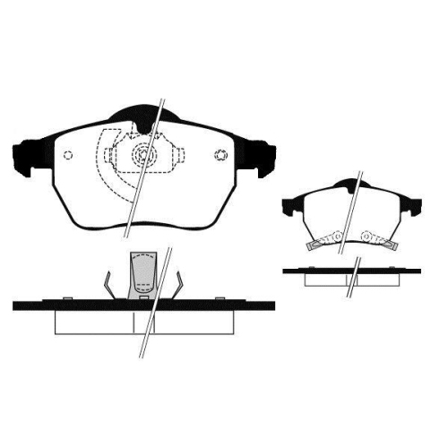 Brake Pad Set Disc Brake Raicam RA.0674.1 for Opel Saab Vauxhall