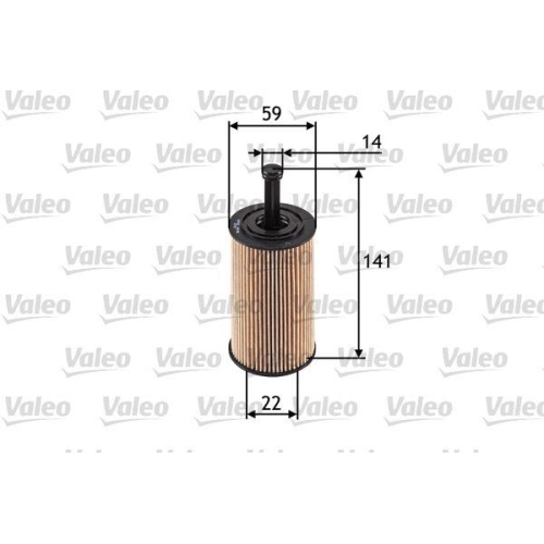 Ölfilter Valeo 586509 für Citroën Peugeot