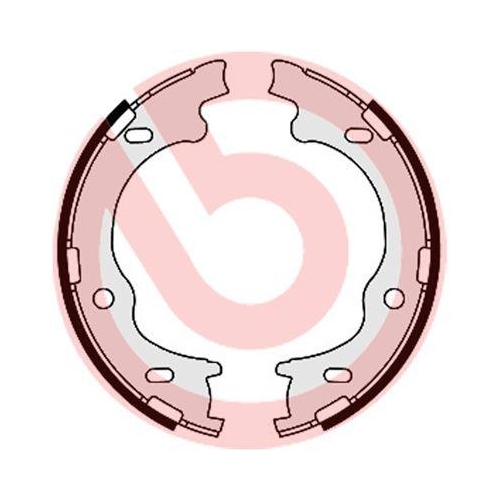 Bremsbackensatz Feststellbremse Brembo S30529 Essential Line für Hyundai Kia