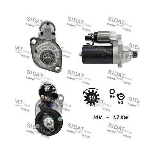 Starter Sidat S12BH0028A2 für Audi Seat Skoda VW Vag