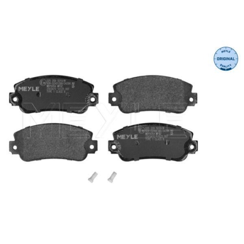 Bremsbelagsatz Scheibenbremse Meyle 0252095018W Meyle-original: True To Oe. f&uuml;r