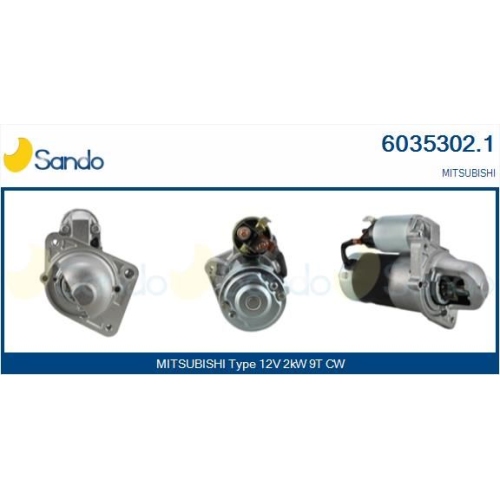 Starter Sando 6035302.1 f&uuml;r Mitsubishi