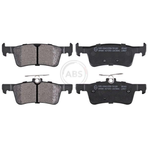 Bremsbelagsatz Scheibenbremse A.b.s. 35160 f&uuml;r Ford Hinterachse