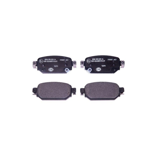 Bremsbelagsatz Scheibenbremse Hella 8DB 355 039-141 f&uuml;r Mazda Amc Hinterachse