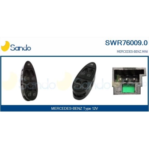 Schalter Fensterheber Sando SWR76009.0 f&uuml;r Mercedes Benz Mercedes Benz
