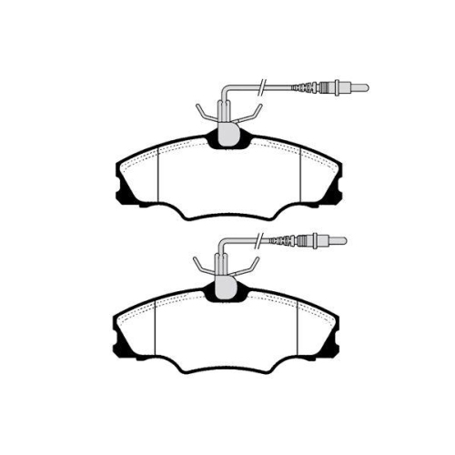 Bremsbelagsatz Scheibenbremse Raicam RA.0621.0 f&uuml;r Peugeot Vorderachse