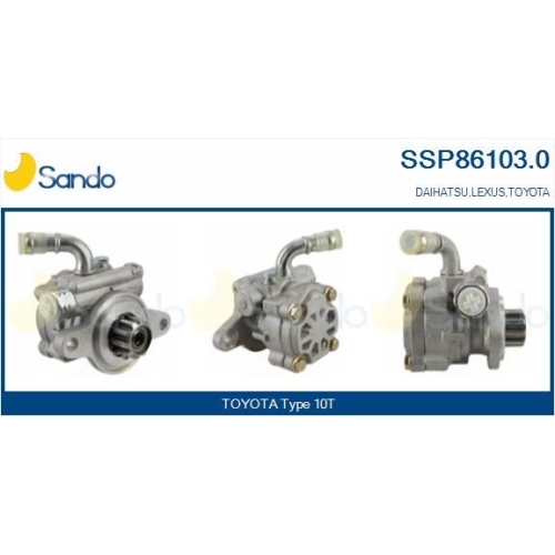Hydraulikpumpe Lenkung Sando SSP86103.0 f&uuml;r Toyota