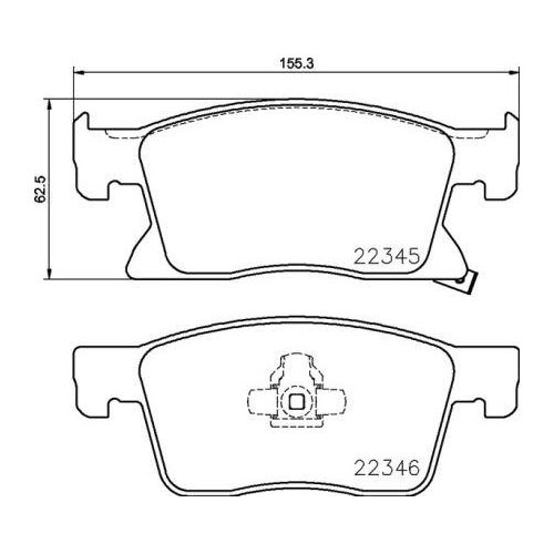 Bremsbelagsatz Scheibenbremse Brembo P59091 Prime Line f&uuml;r Opel Vauxhall