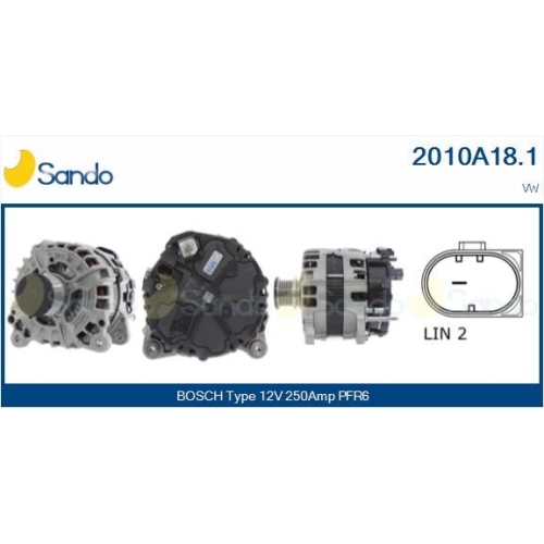 Generator Sando 2010A18.1 f&uuml;r Vag