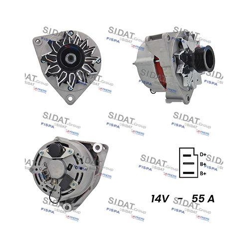 Generator Sidat A12BH0548A2 f&uuml;r Mercedes Benz Mercedes Benz Mercedes Benz