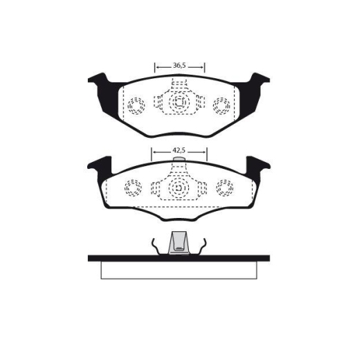 Bremsbelagsatz Scheibenbremse Raicam RA.0623.0 f&uuml;r Seat VW Vorderachse