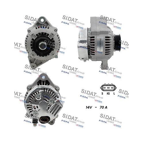 Generator Sidat A12DE0372A2 für Toyota