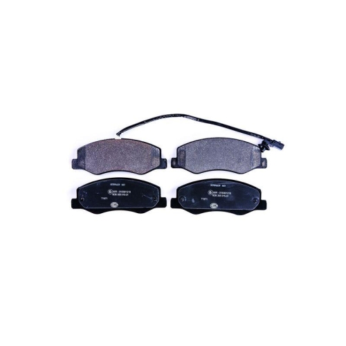 Bremsbelagsatz Scheibenbremse Hella 8DB 355 015-311 f&uuml;r Nissan Opel Renault