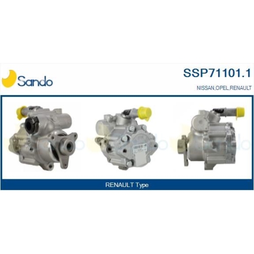 Hydraulikpumpe Lenkung Sando SSP71101.1 für Nissan Opel Renault
