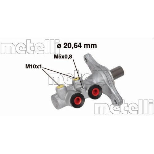 Hauptbremszylinder Metelli 05-0682 f&uuml;r Fiat Ford