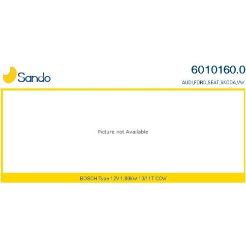 Starter Sando 6010160.0 f&uuml;r Ford Skoda Vag
