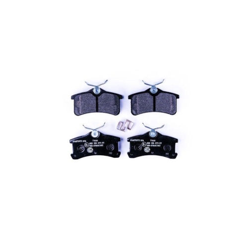 Bremsbelagsatz Scheibenbremse Hella 8DB 355 011-511 f&uuml;r Toyota Hinterachse